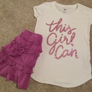 Old Navy skirt and shirt set